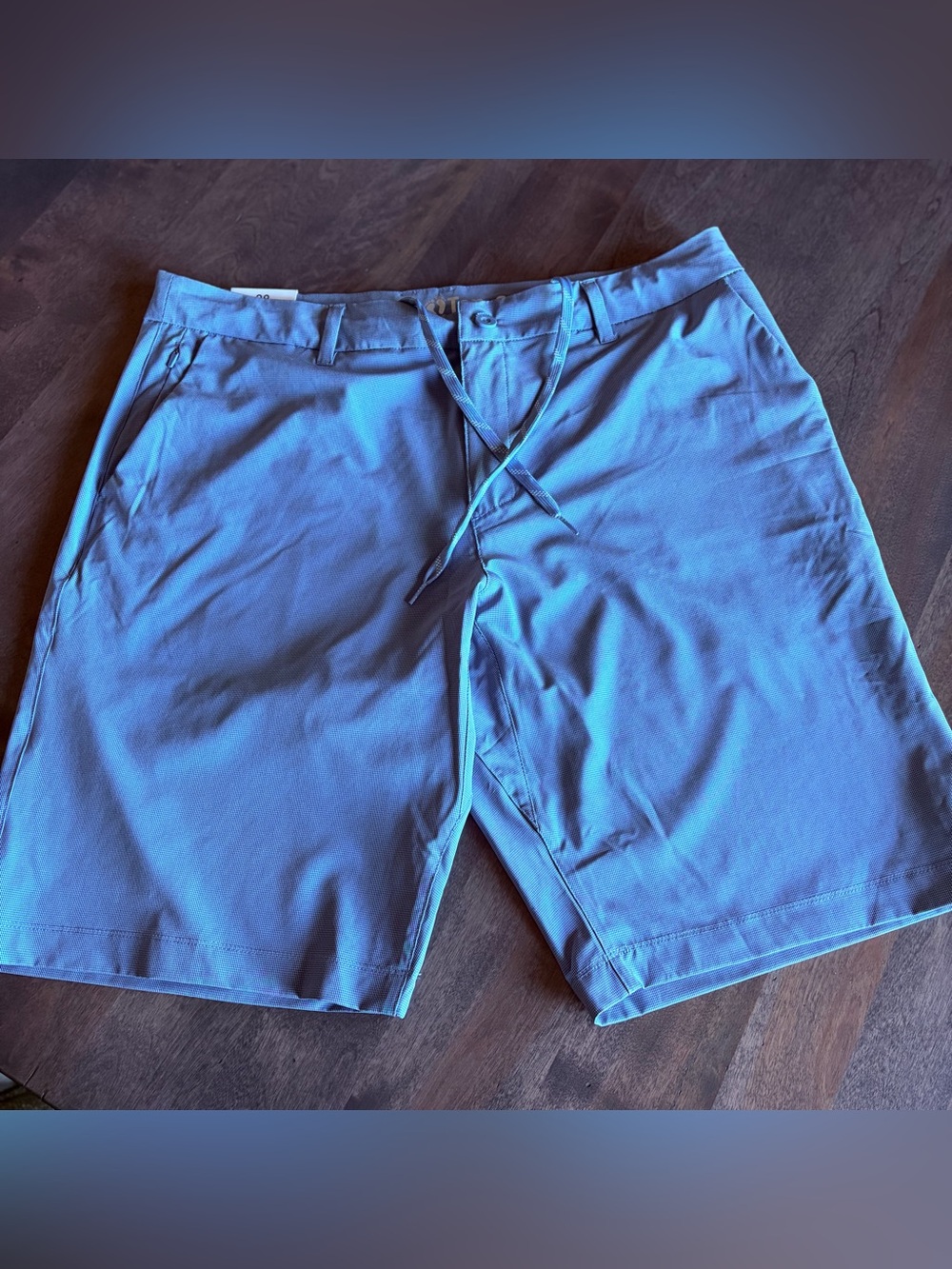 Men's Blue Casual Drawstring Shorts